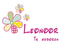 geboortesticker leonoor